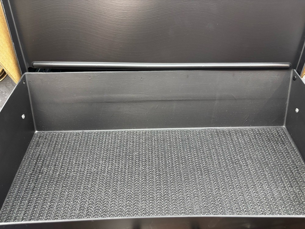 Merchandise Under Counter Drawer And Mounting Metal Bracket Guide Black Lined
