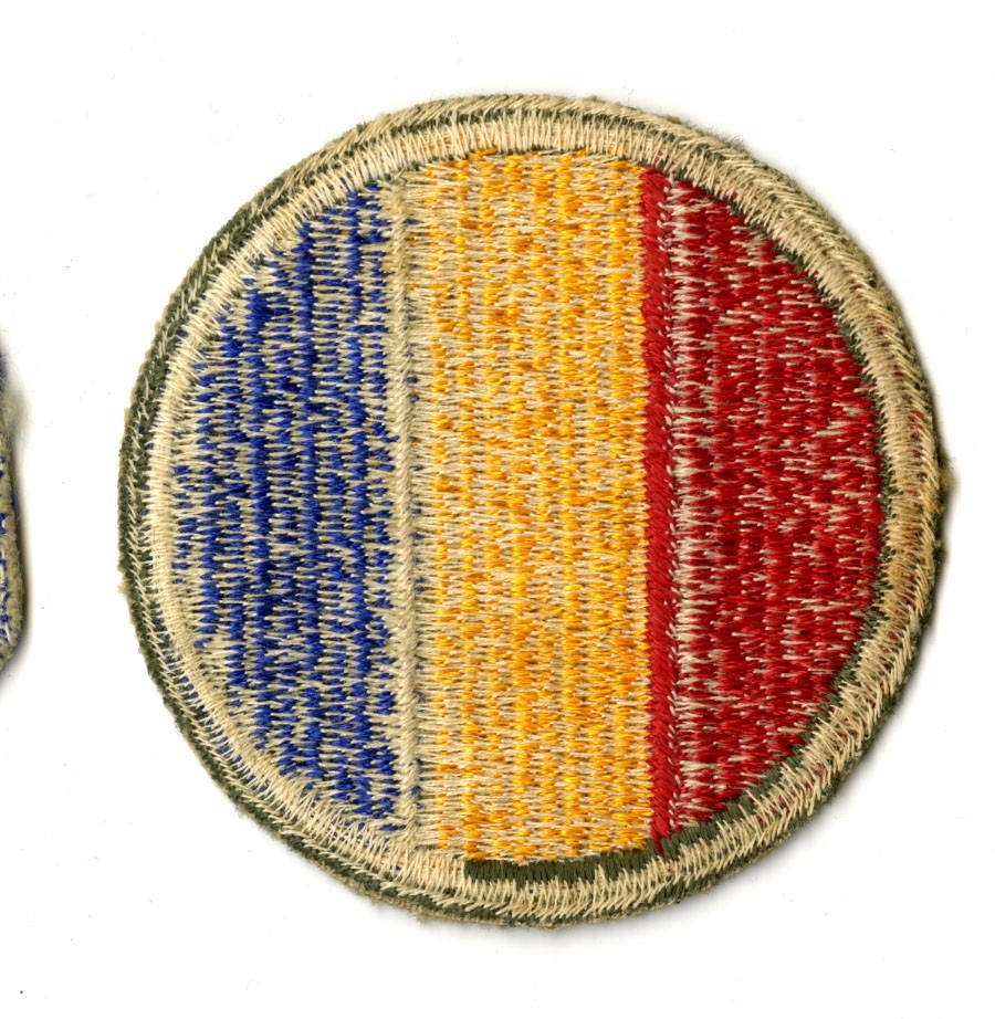 Replacement and Schools Command White Back Patch WWII Original