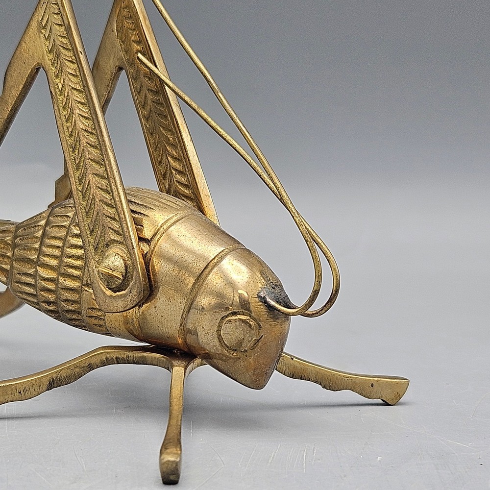 Brass Grasshopper Figurine