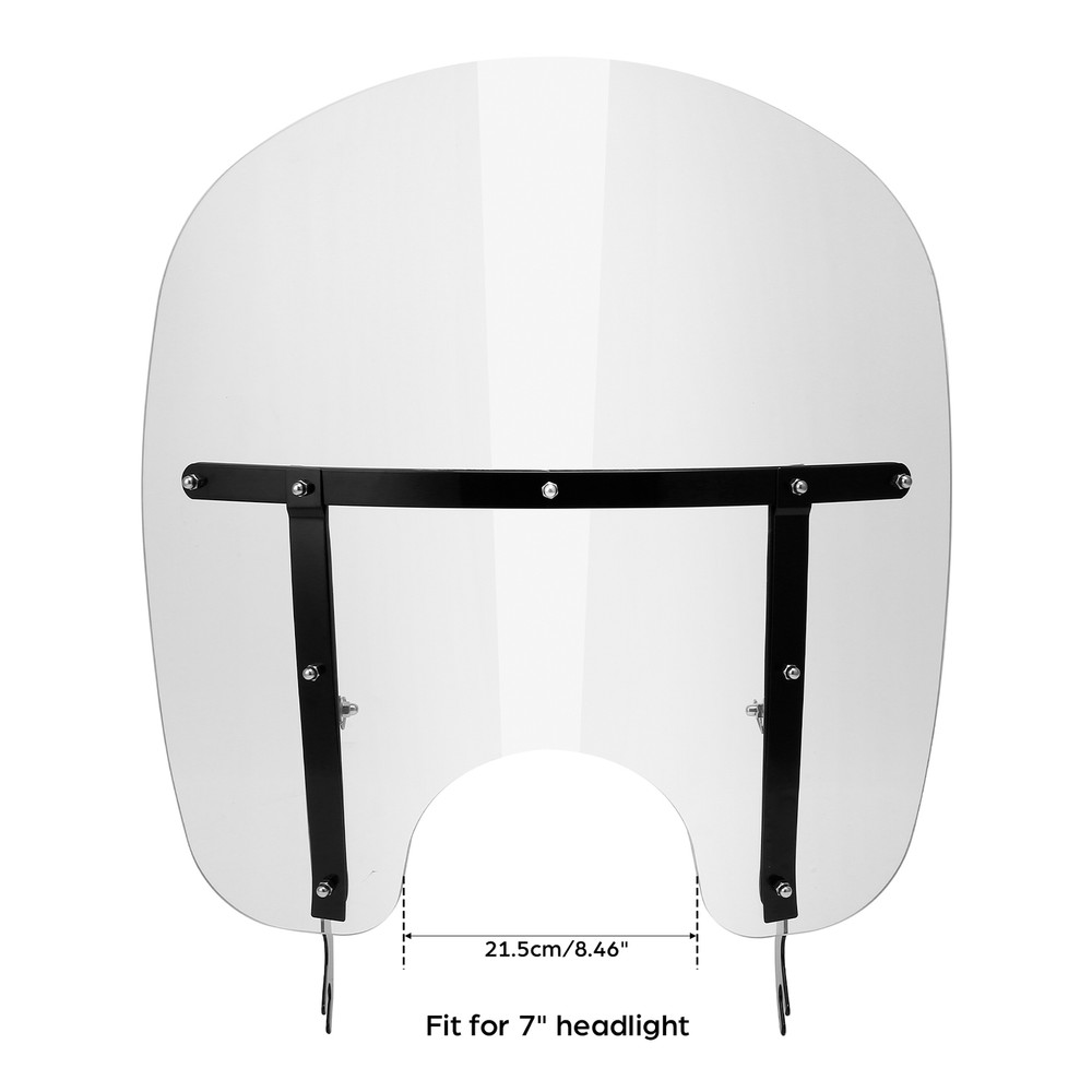 Clear Windscreen Windshield Fit For Harley Softail Slim Fat Boy FLST 2000-2017