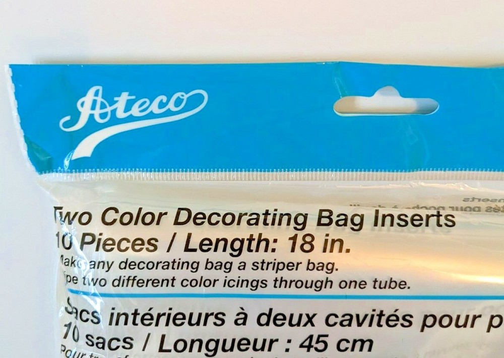 Ateco Two-Color Cake Decorating Bag Inserts
