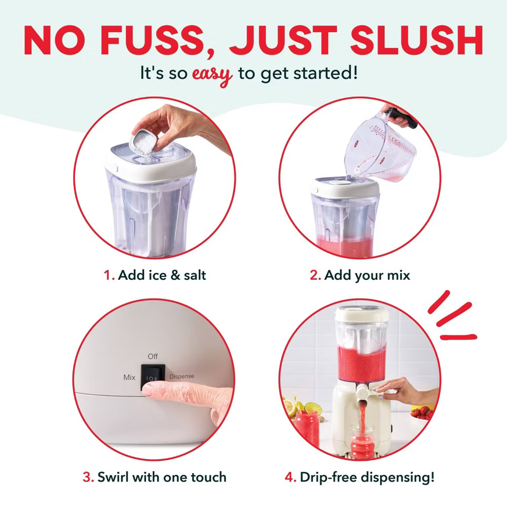 Dash Slushy & Frozen Drink Maker Cream