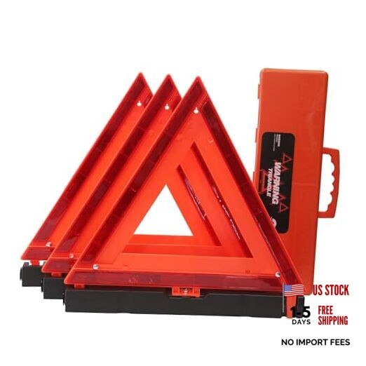 Safety Triangles DOT Approved, Standard Warning Triangles WT-NO SAND