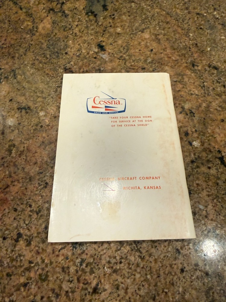 Cessna 1967 Model 310L Owner's Original.