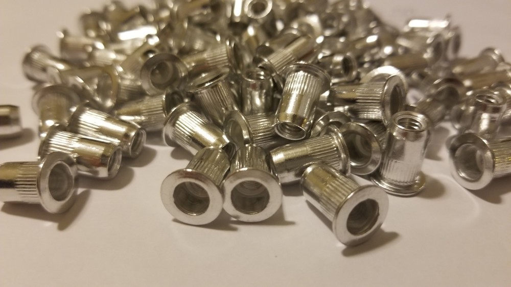 25 pcs Rivet Nut Insert; #10-32 UNC, Aluminum USA