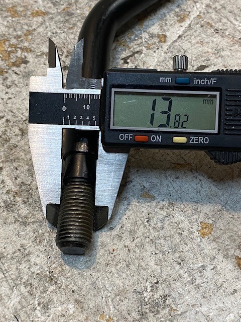 Crank Handle 15-3/4" Long 5-3/4" Wide 14mm Thread