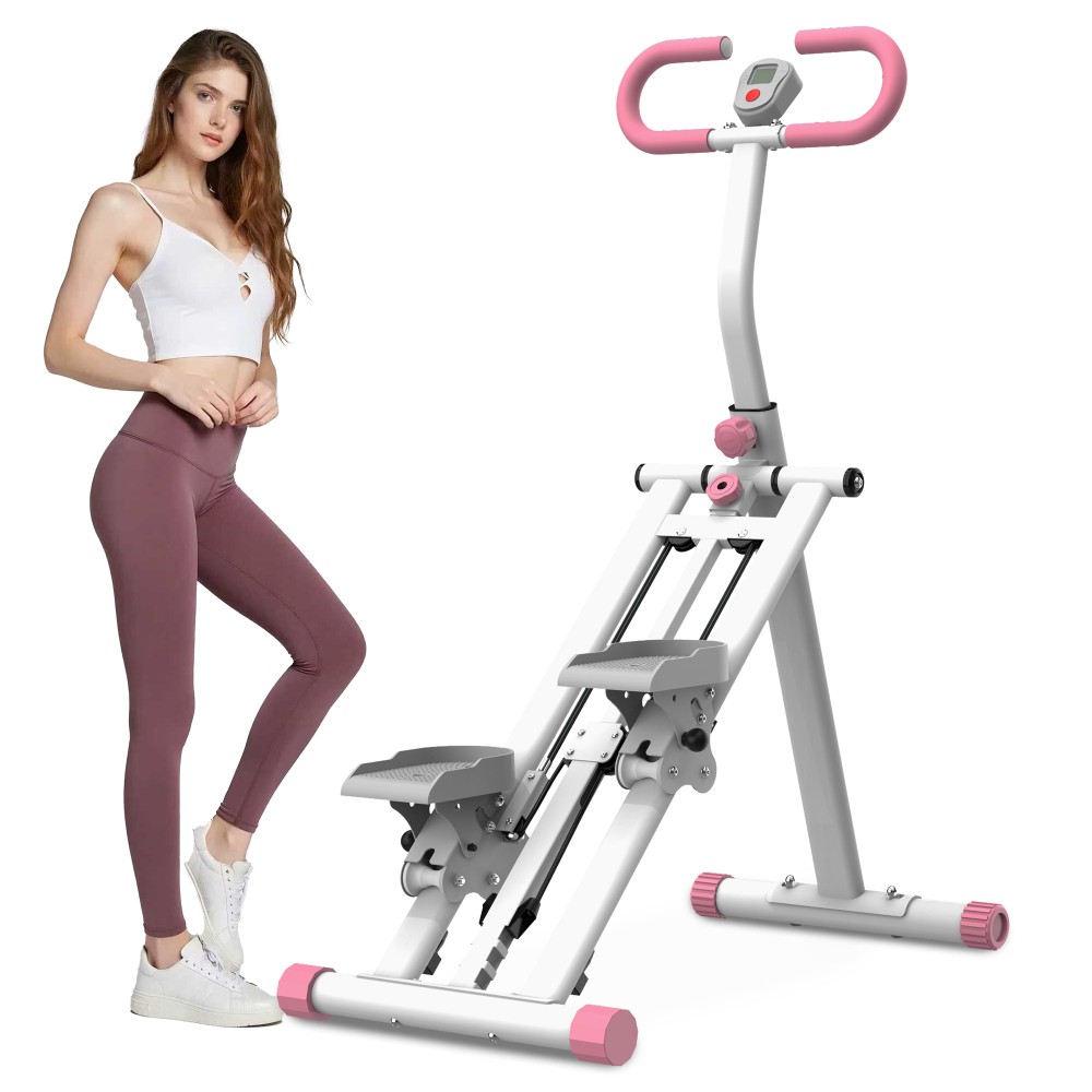 Vertical Climber Stepper- Full-Body Workout with Resistance & Adjustable Handles