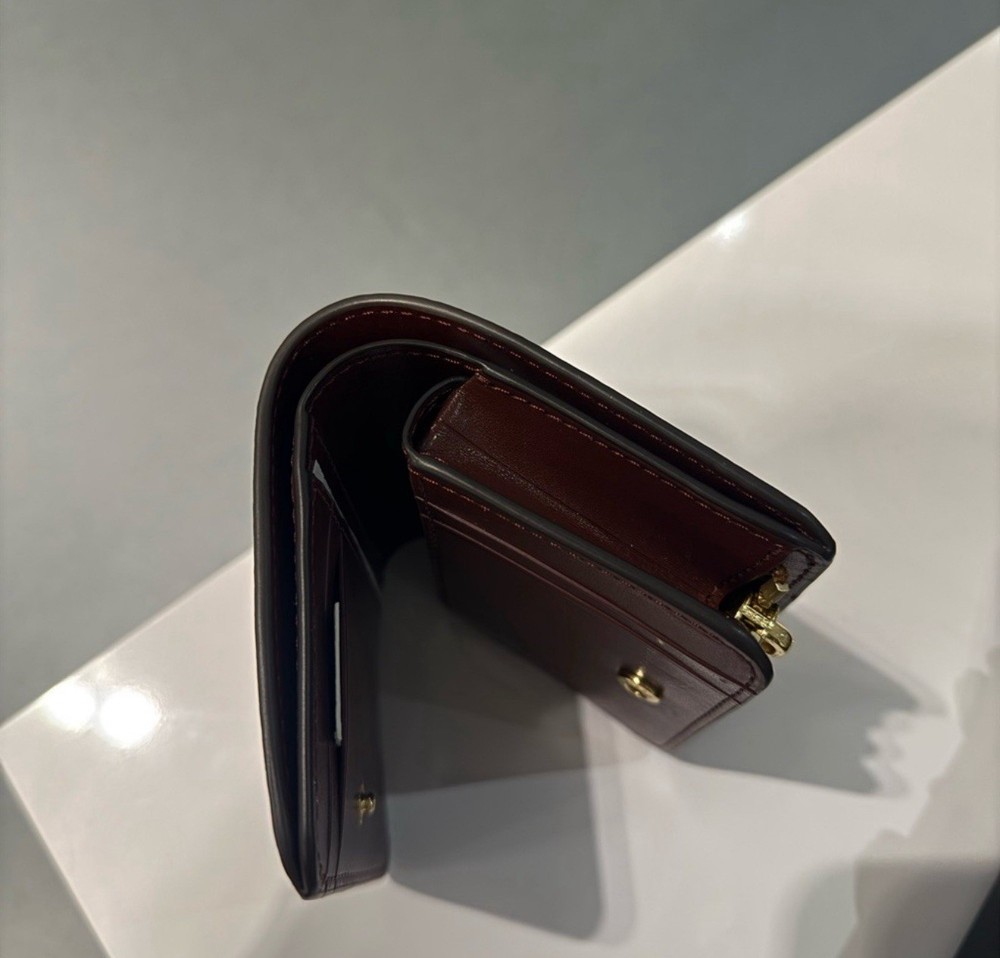 NWT Marc Jacobs Groove Mini Compact Wallet -cognac