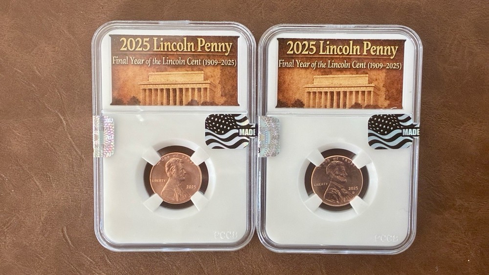 2025 P & D LINCOLN SHIELD CENT UNCIRCULATED Complete Slabbed Set Penny