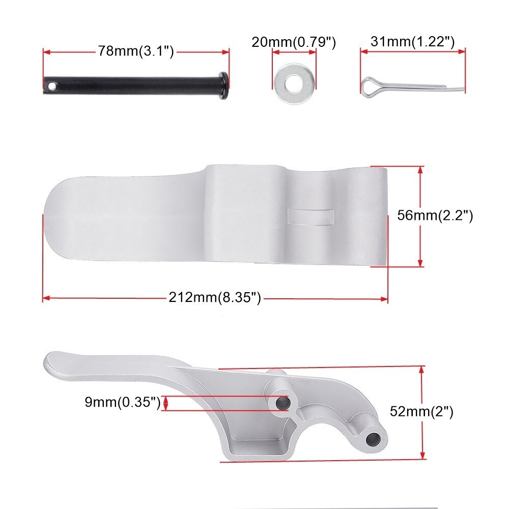 6PK Quick Release 3"Upright Tarp Stop, Replace Rusted Stops on Roll Tarp Systems
