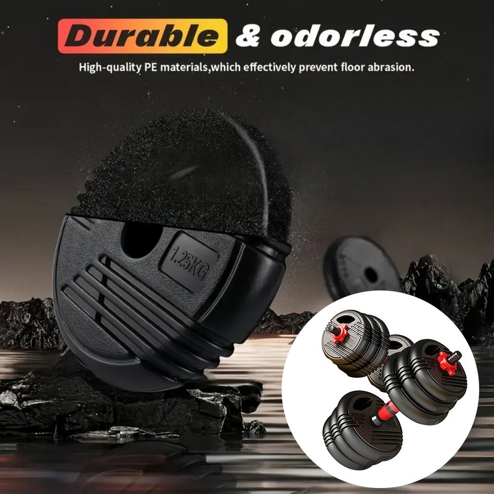 66 LBS Adjustable Dumbbell Set, Free Weights Dumbbells Set for Workout, Black