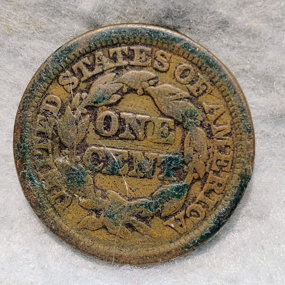 1847 ~ BRAIDED HAIR LARGE CENT ~ VG