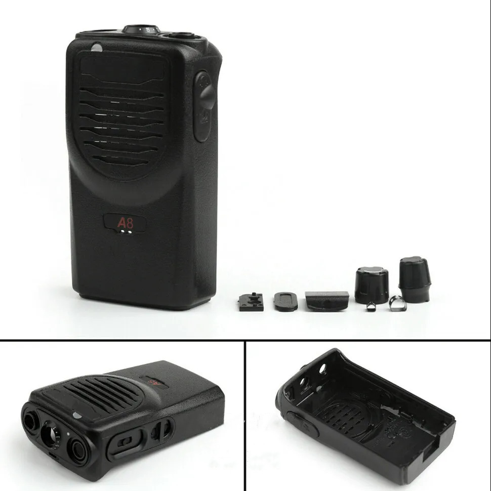Black Replacement Front HOUSING CASE KIT Compitable With A8 Mag One BPR40 Radio