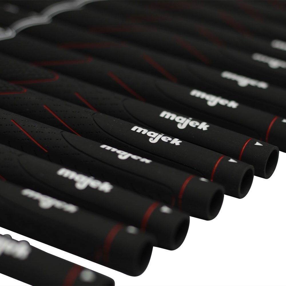 200 pcs - Majek Tour Pro Black Midsize Golf Grips