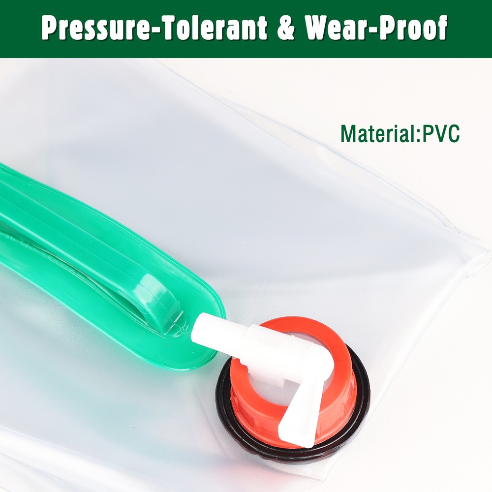 Water Storage Cube Collapsible Water Container W/Spigot Outdoors Hiking Backpack