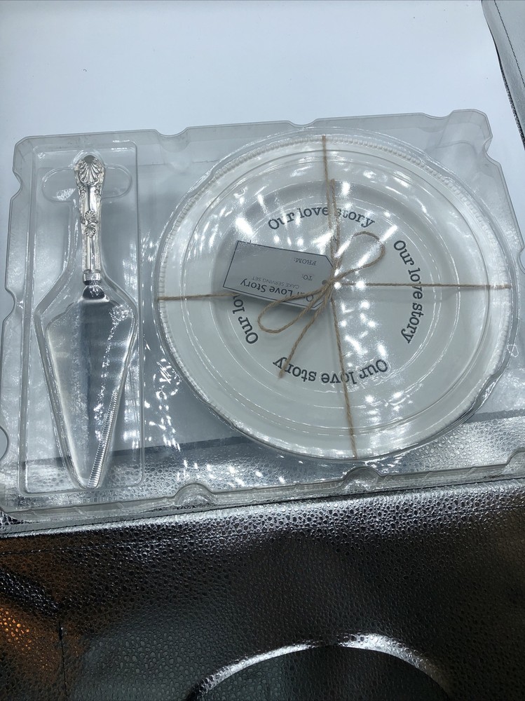 Things Remembered "Our Love Story" Cake Serving Set