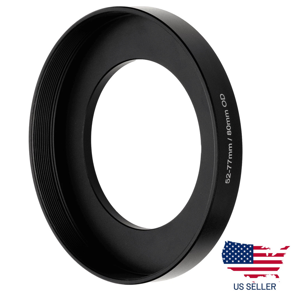 77-77mm (80mm O.D.) Lens Step Up Ring Matte Box Filter Adapter Cinema Front Ring