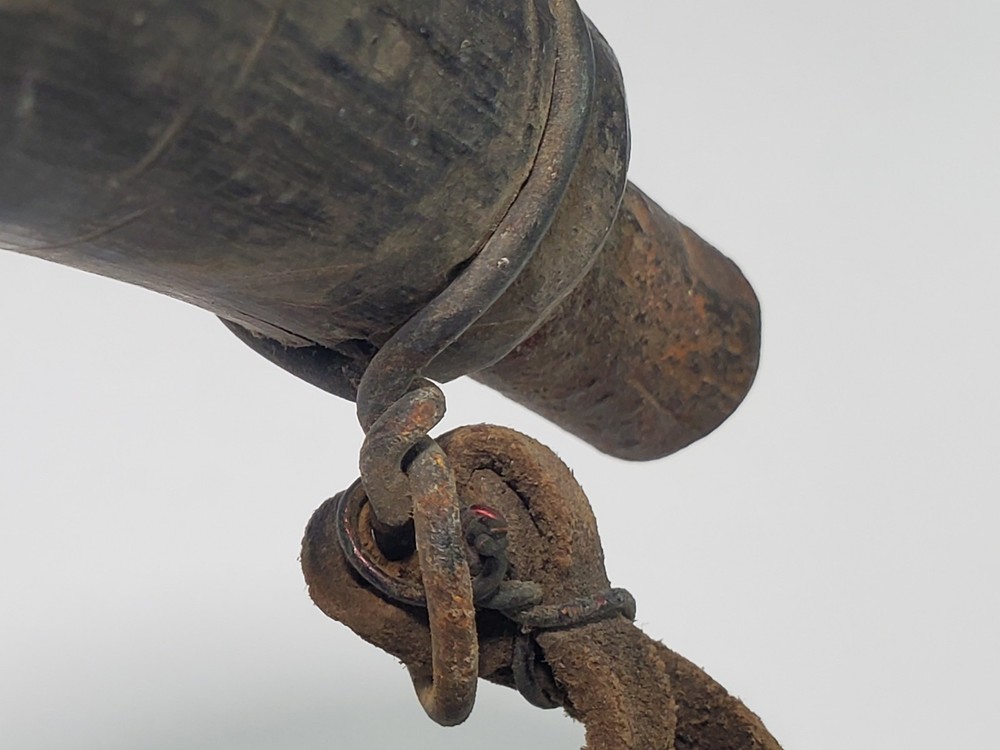 19th Century Mexican Powder Horn -- Marked "CASTELAN"