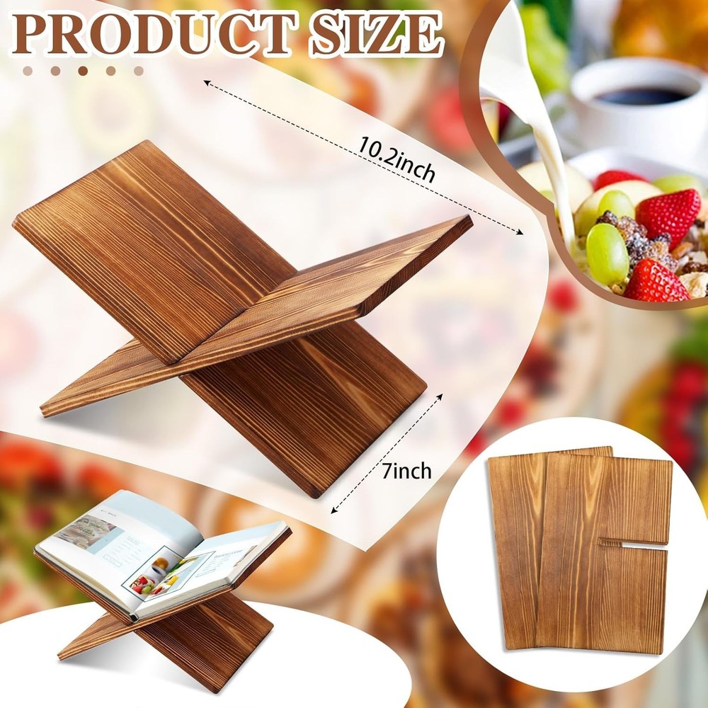 Book Stand Book Holder for Display Reading Textbook Holder Open Display Stand...
