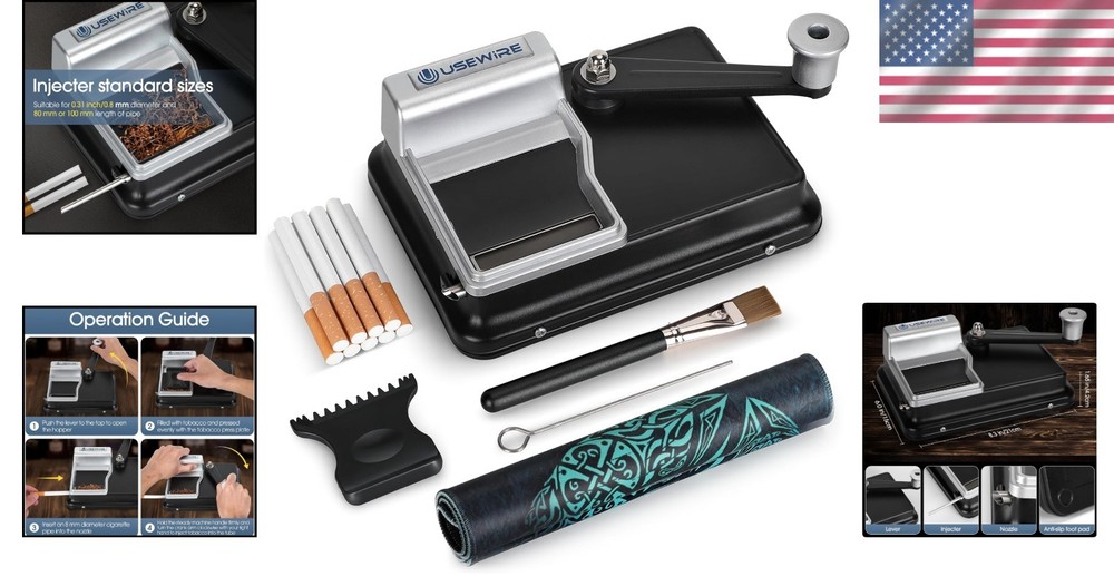 Home Cigarette Injector, Easy Manual Operation, Perfect Roll