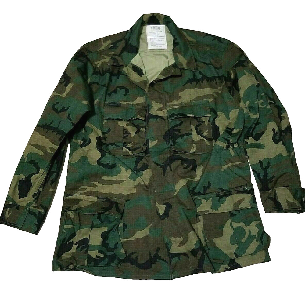 USGI BDU Jacket ERDL Pattern Mfg 1981 Vanderbilt Size Small Regular NOS