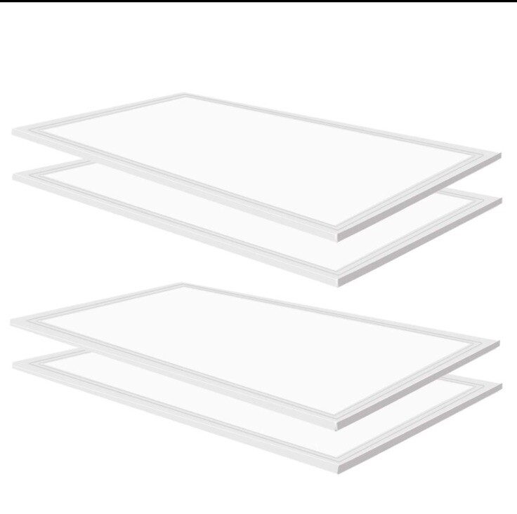 2X4 LED Flat Panel Light 5000K 7800 LM 0-10V Dimmable [ 4 Pack ]