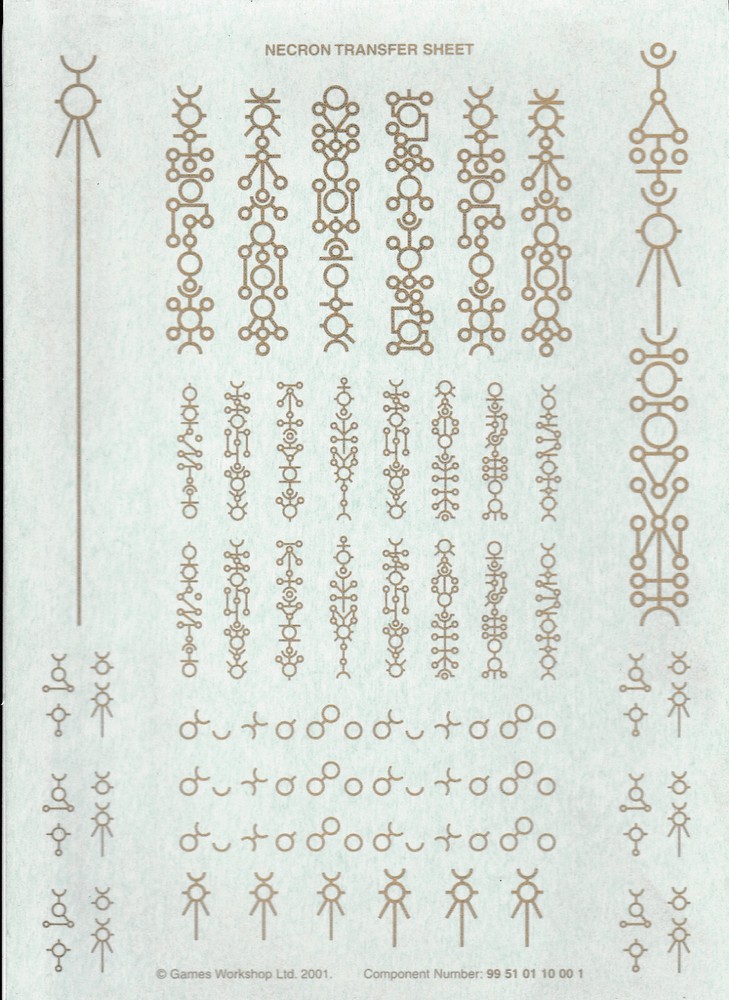 Warhammer 40K Transfer Sheets / Decals ~ YOU CHOOSE ~ Games Workshop
