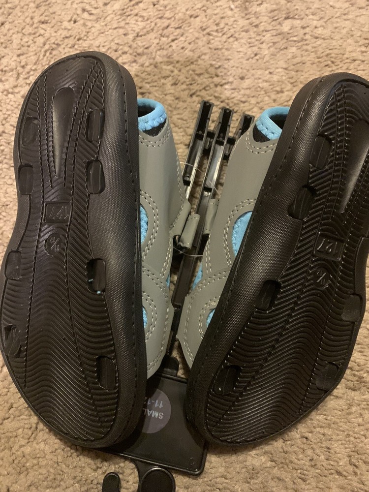 Boys Sky Sole Sandals Gray & Light Blue Size Small 11-12