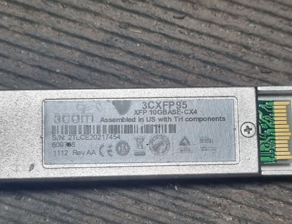 3COM 3CXFP95 XFP COMPATIBLE TRANSCEIVER