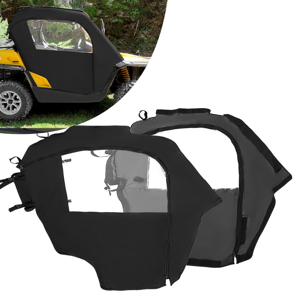 4 For Can-Am Commander 800/1000 2011-2020 Soft Doors & Rear Cab Panel Enclosures