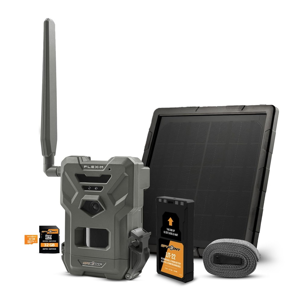 Skypoint FLEX-M Trail Camera SPLB-10 Solar Panel Bundle Accessories