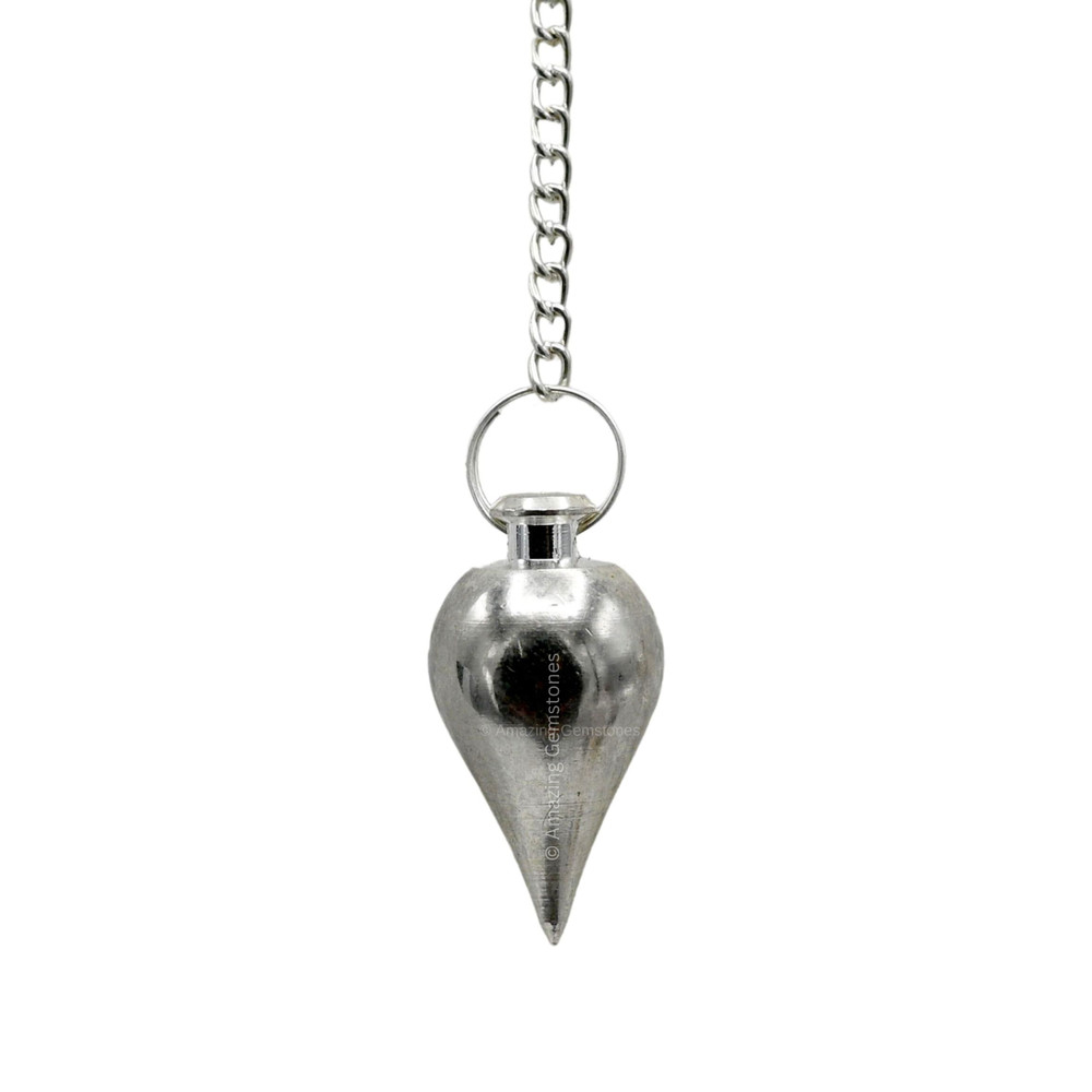 Metal Silver Cone Steel Copper Pendulum for Divination