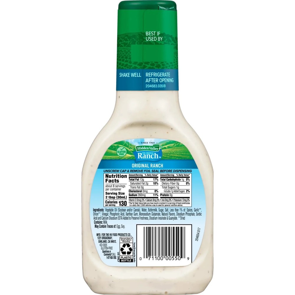 Hidden Valley Original Ranch Dressing, 8 fl. oz.