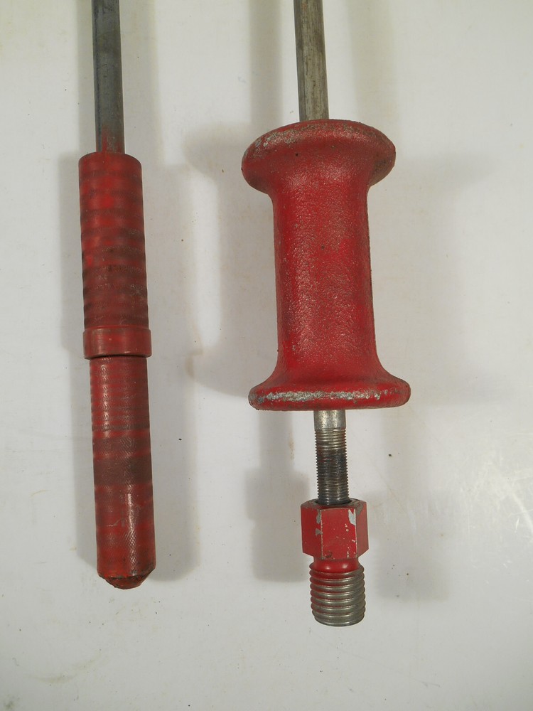 Vintage Pair Auto Body Dent Pullers Slide Hammers Puller Hammer