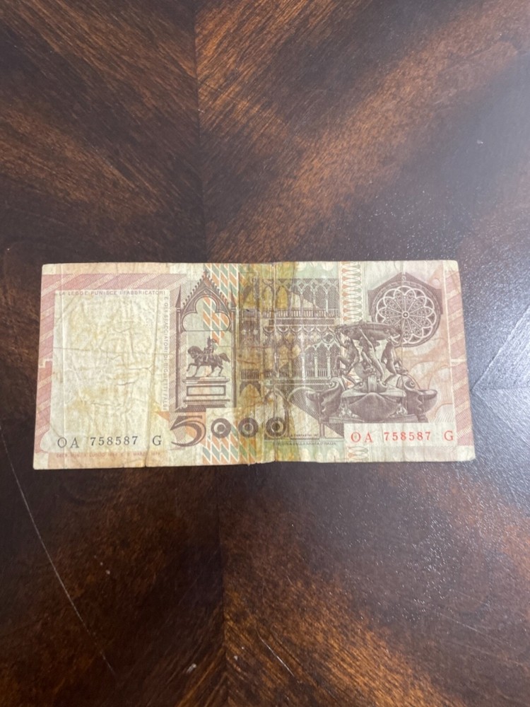 5000 pounds ( lire ) Italy 1979