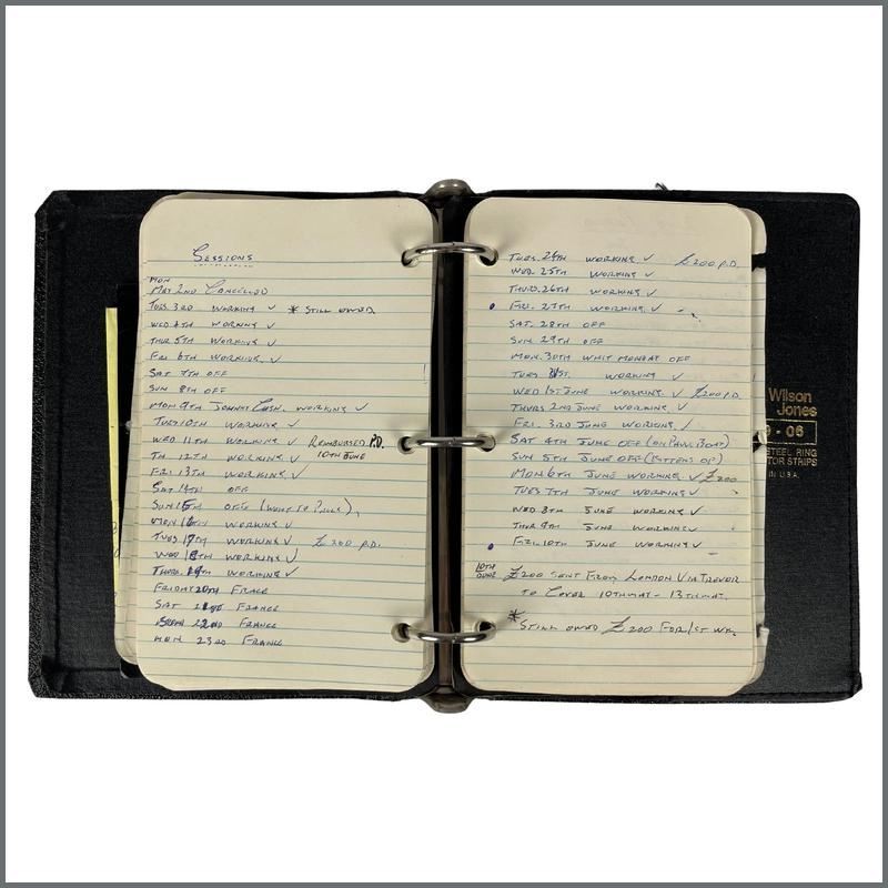 Geoff Emerick Owned Notebook (UK)