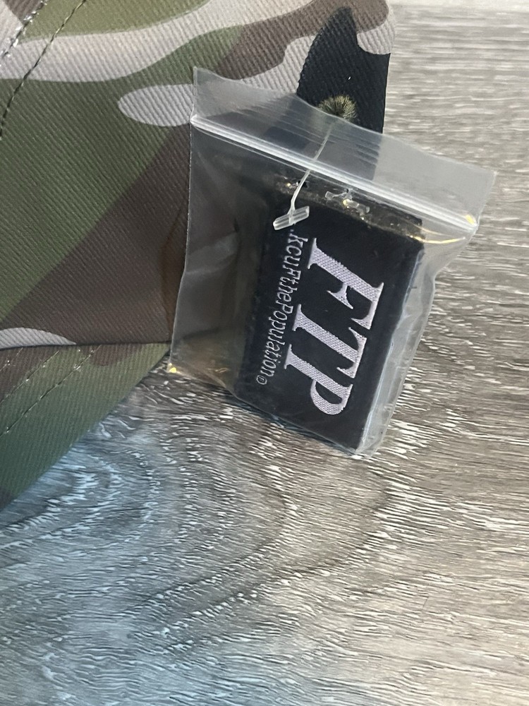 FTP detachable LOGO CAMP HAT(BLACK