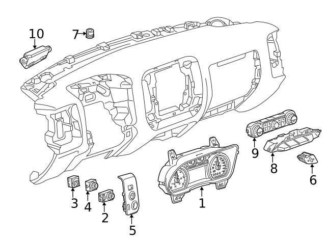 Genuine GM Automatic Headlamp Control Ambient Light Sensor 13525291