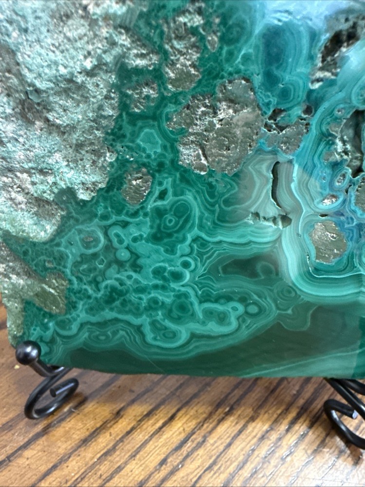 Malachite Slab With Stand