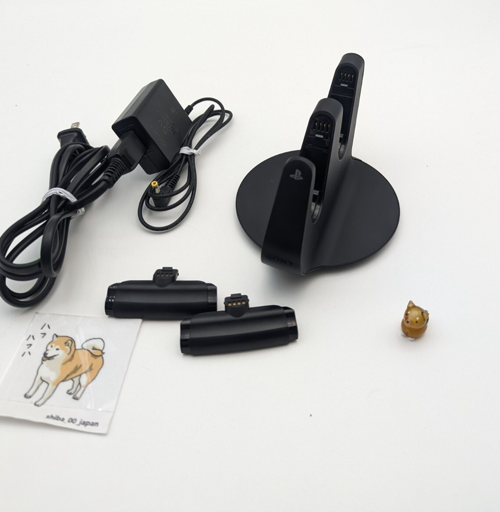 PS3 DualShock 3 Controller Dock Charging Station Set SONY CECH-ZDC1J Tested