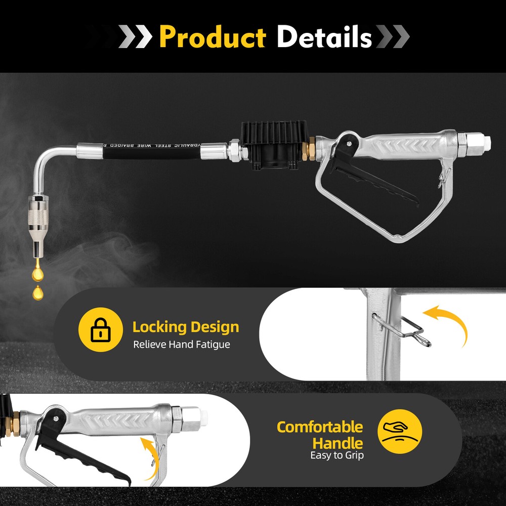 Electronic Oil Transfer Control Valve Controller Oil Hose End Gun With Meter