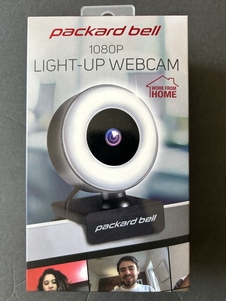 new sealed 1080p light up webcam
