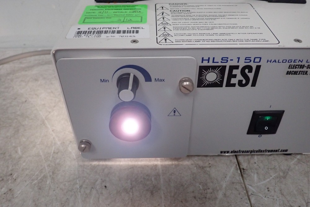 ESI Electro Surgical Cuda Fiberoptics Model HLS-150 Halogen Light Source