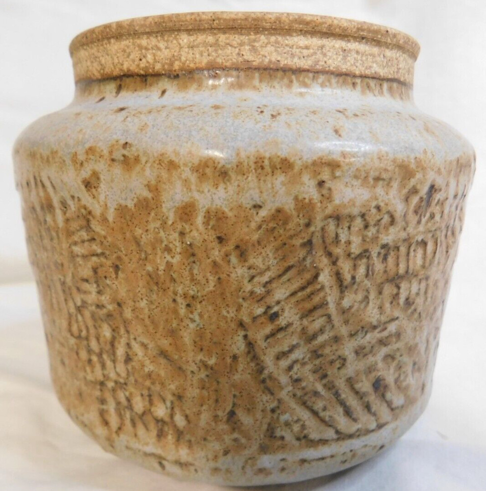 SENNETT ABSTRACT ART POTTERY VASE~4 1/2" TALL~~#2