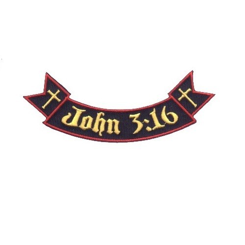RIBBON ROCKER JOHN 3:16 PATCH