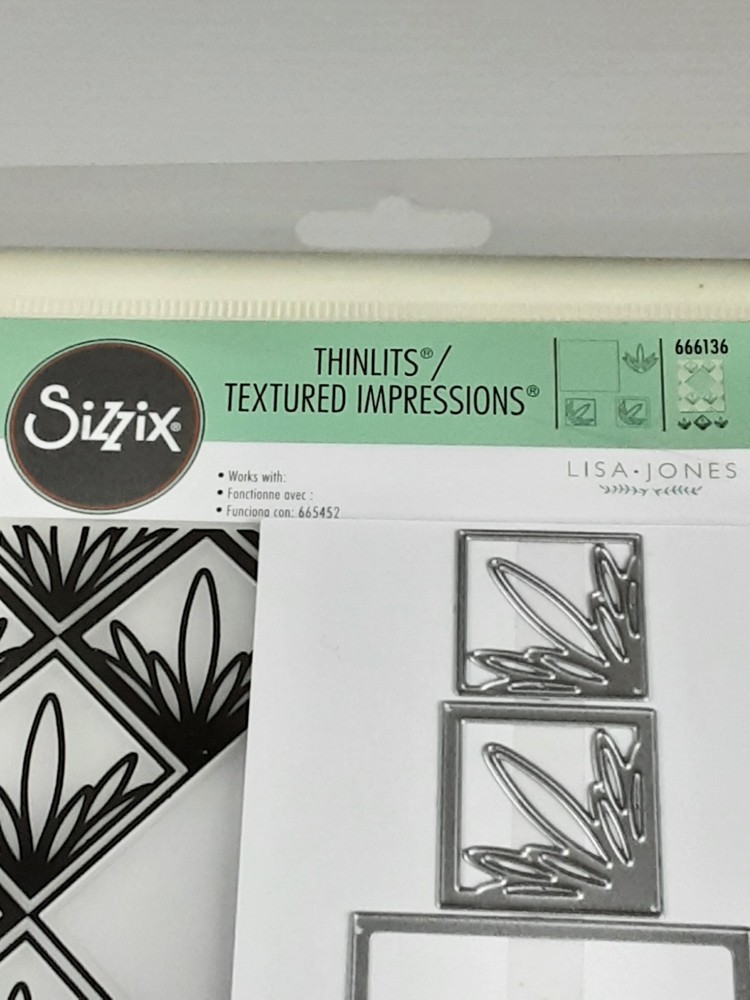 NEW Sizzix Thinlits Ornate Frame 4 die Set 1 Embossing Folder 4.5x5.5 Florals