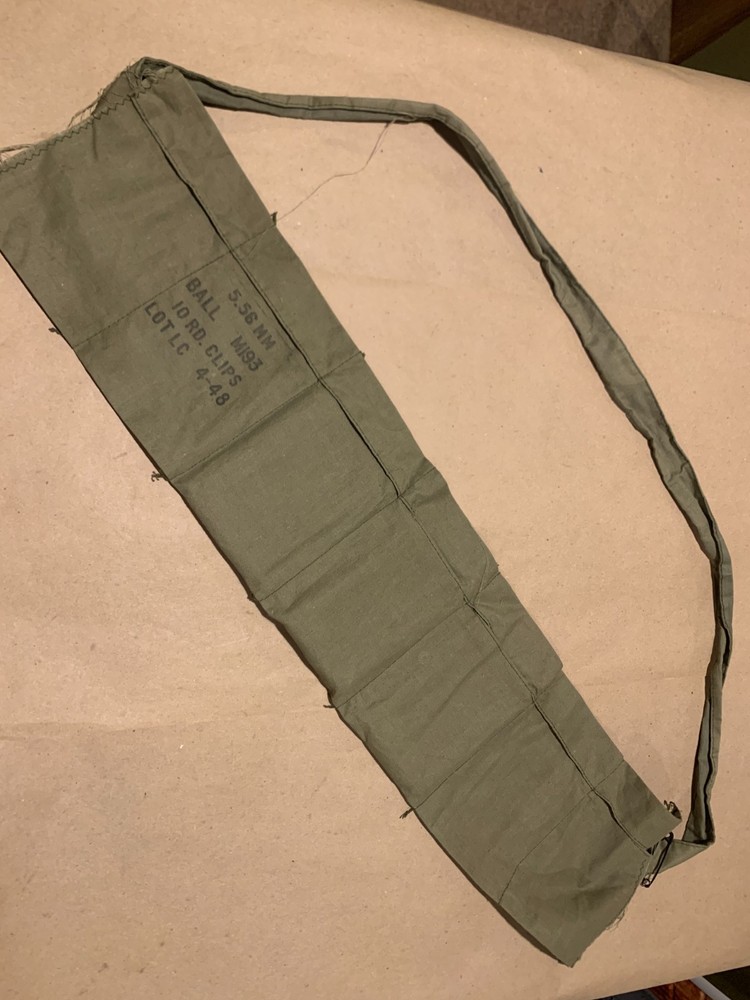 Vietnam Era 1974 Dated M193 Ammunition Bandoleer
