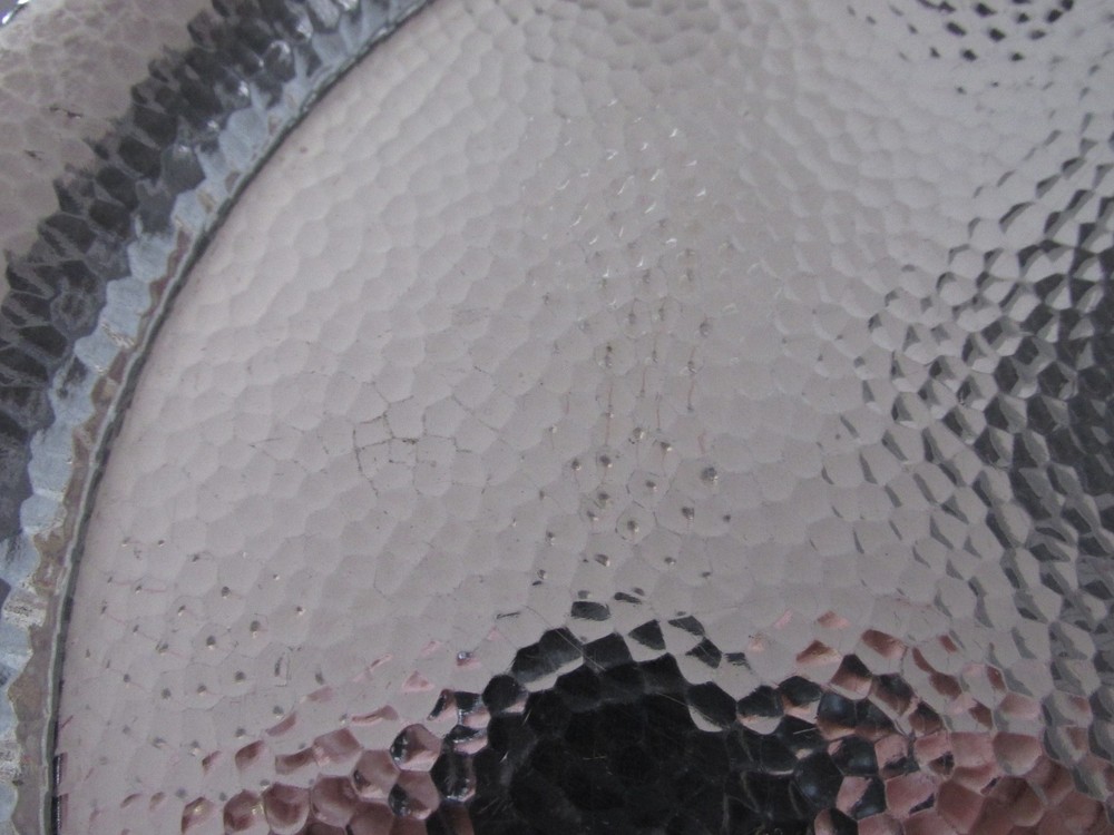 Vintage Toyokoki .990 Silver Hand Hammered Silver Tray