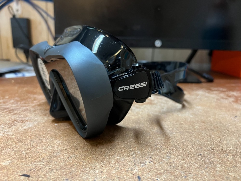 Cressi A1 Anti-Fog Mask - Black/Graphite - Open Box/Returned