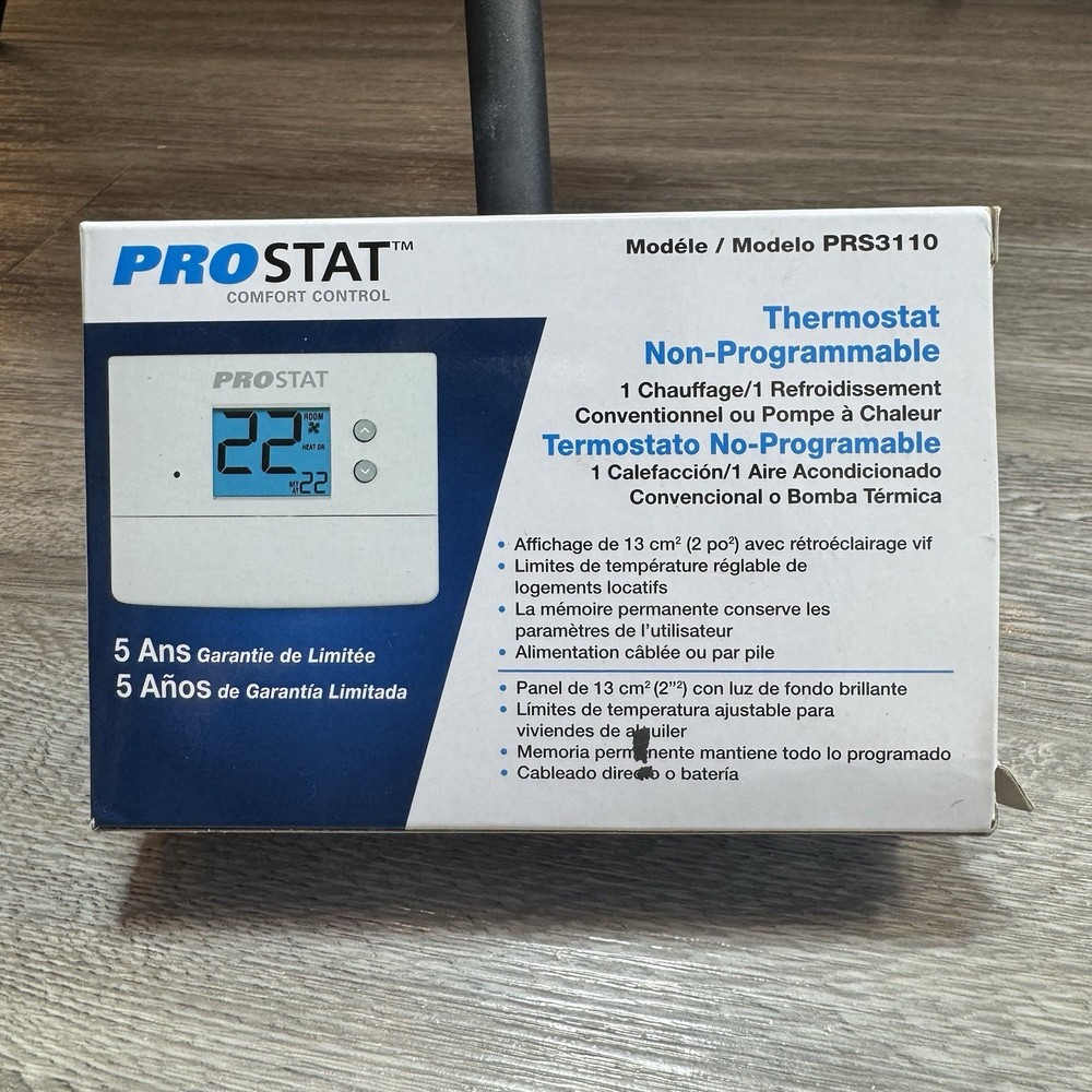 Prostat Non-Progammable Thermostat PRS3210 White